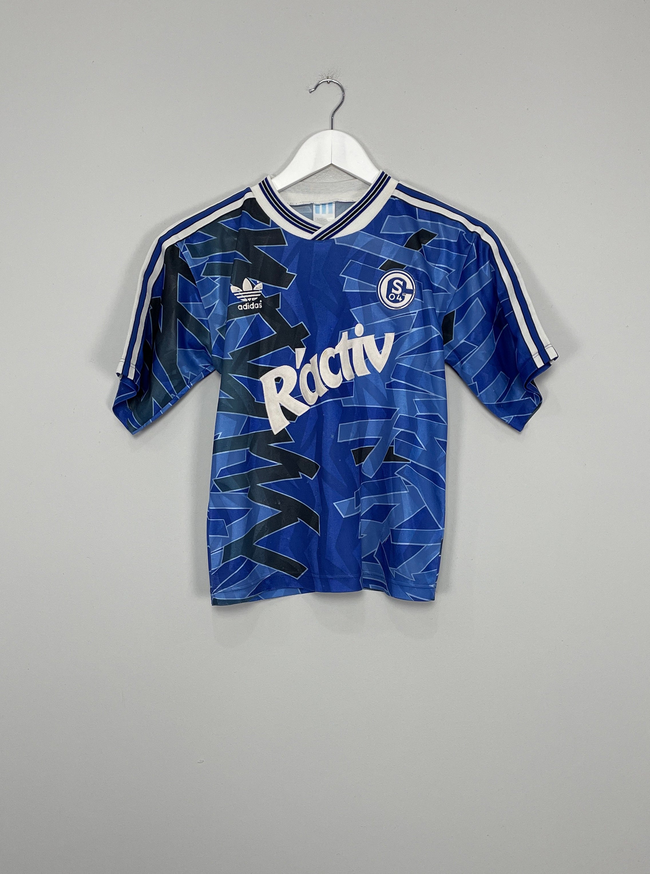 Shop 1992/94 SCHALKE HOME SHIRT (M.KIDS) ADIDAS, classic football shirts, vintage football shirts & retro soccer jerseys at Cult Kits