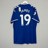 2020/21 EVERTON JAMES #21 *BNWT* HOME SHIRT (XL) HUMMEL