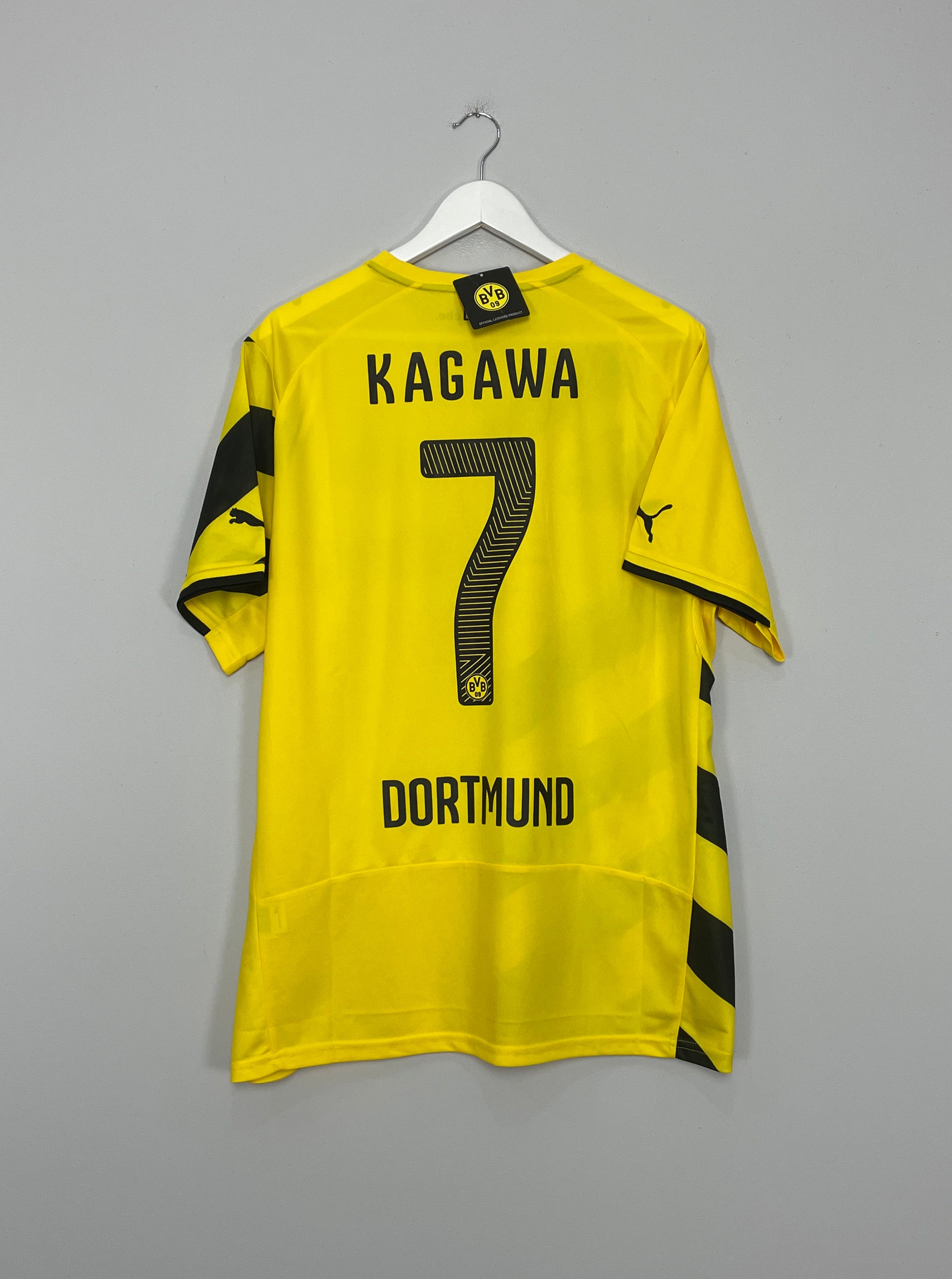 Shop 2014/15 DORTMUND KAGAWA #7 *BNWT* HOME SHIRT (XXL) PUMA, classic football shirts, vintage football shirts & retro soccer jerseys at Cult Kits