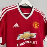 2015/16 MANCHESTER UNITED HOME SHIRT (L) ADIDAS