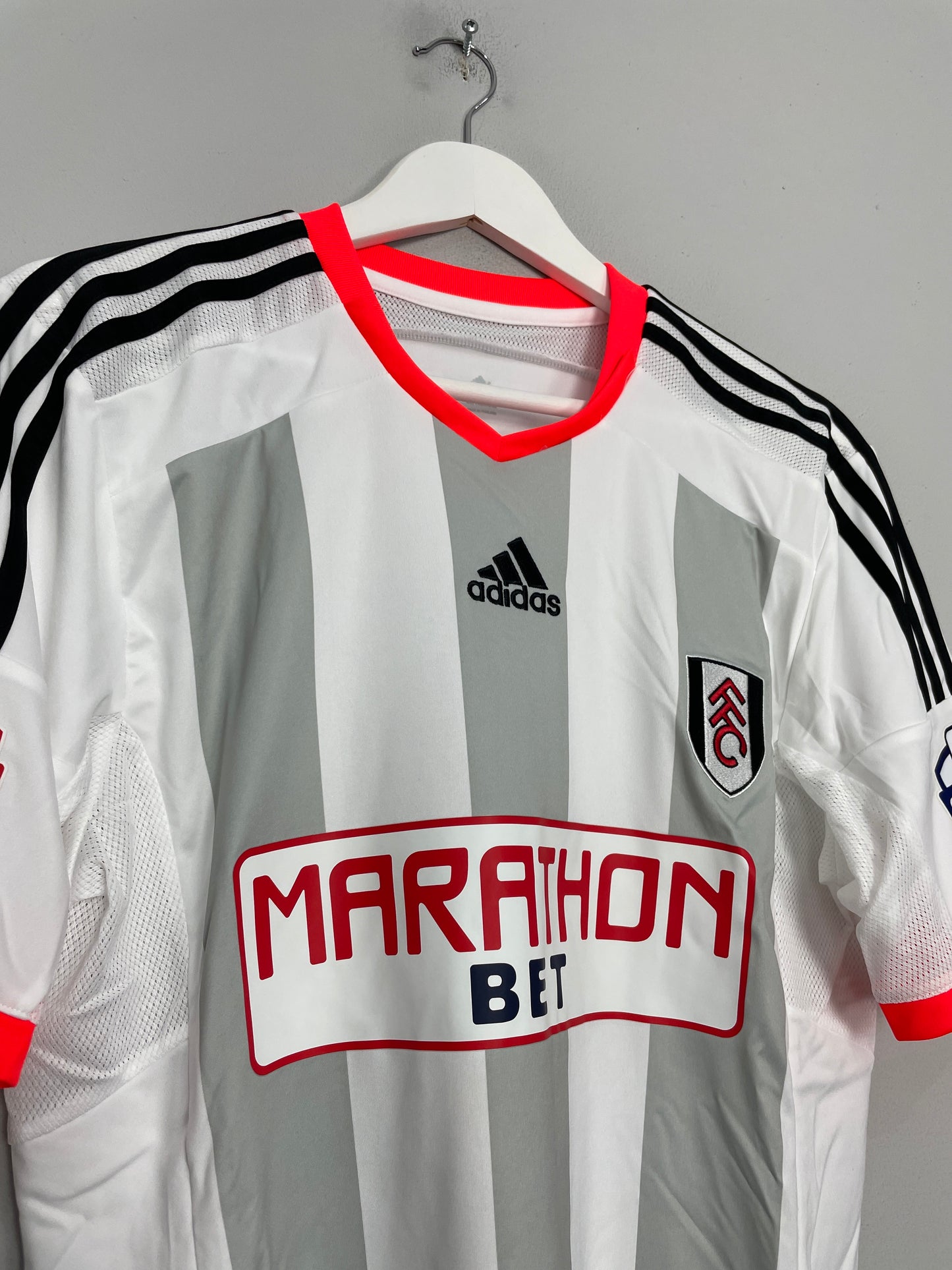 2014/15 FULHAM MCCORMACK #44 *MATCH ISSUE + SIGNED* HOME SHIRT (M) ADIDAS