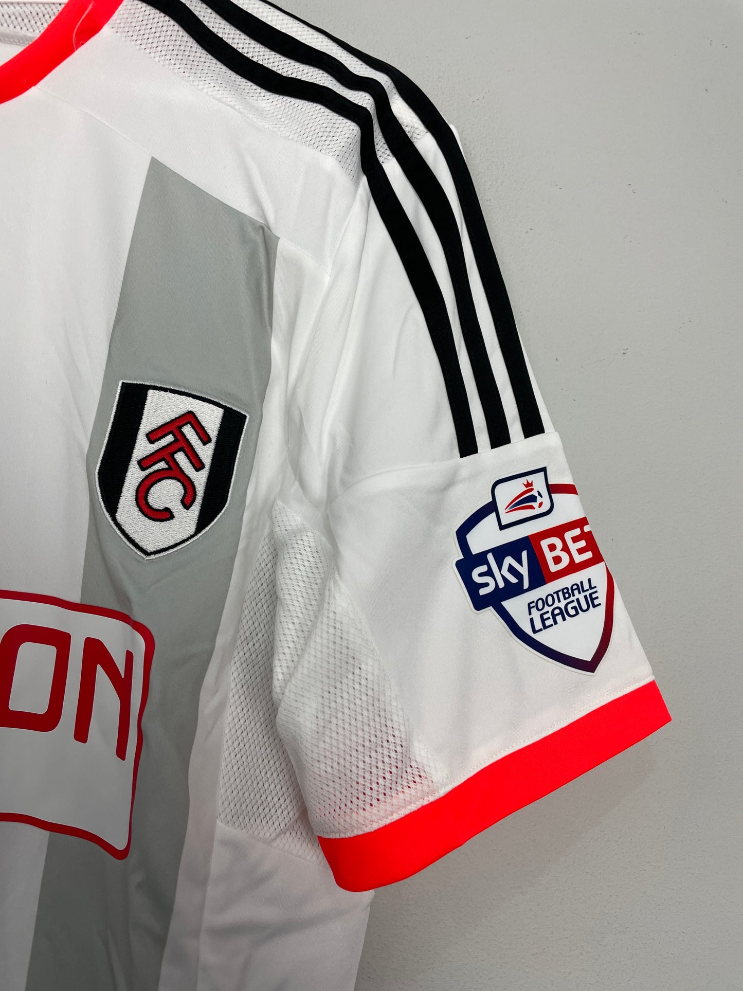 2014/15 FULHAM MCCORMACK #44 *MATCH ISSUE + SIGNED* HOME SHIRT (M) ADIDAS