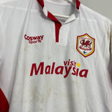 2014/15 CARDIFF CITY LE FONDRE #10 *MATCH WORN + SIGNED* THIRD SHIRT (M) COSWAY SPORTS