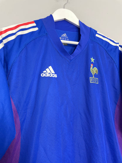 2002/04 FRANCE *PLAYER ISSUE* HOME SHIRT (M) ADIDAS
