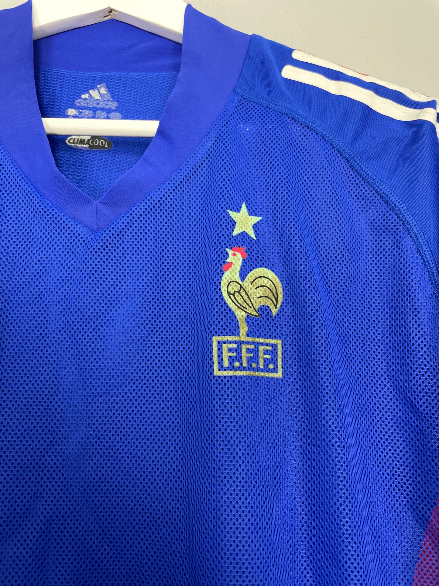 2002/04 FRANCE *PLAYER ISSUE* HOME SHIRT (M) ADIDAS