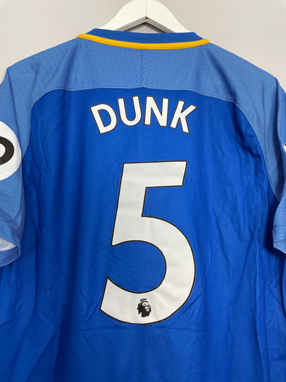 2017/18 BRIGHTON DUNK #5 *MATCH ISSUE* HOME SHIRT (L) NIKE