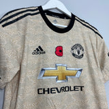 2019/20 MANCHESTER UNITED MARTIAL #9 *MATCH ISSUE* AWAY SHIRT (M) ADIDAS