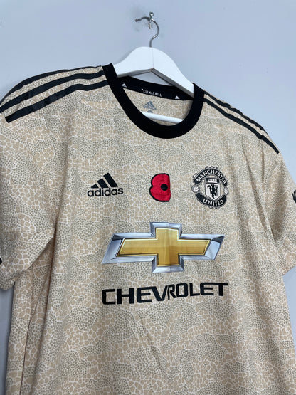 2019/20 MANCHESTER UNITED MARTIAL #9 *MATCH ISSUE* AWAY SHIRT (M) ADIDAS