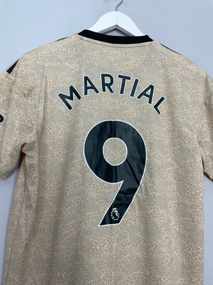 2019/20 MANCHESTER UNITED MARTIAL #9 *MATCH ISSUE* AWAY SHIRT (M) ADIDAS