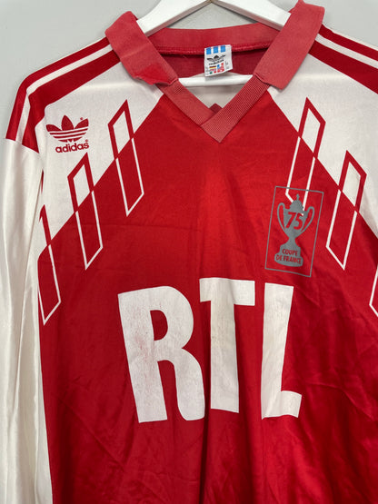 1992 COUPE DE FRANCE 75 YEAR ANNIVERSARY #3 LS SHIRT (L) ADIDAS