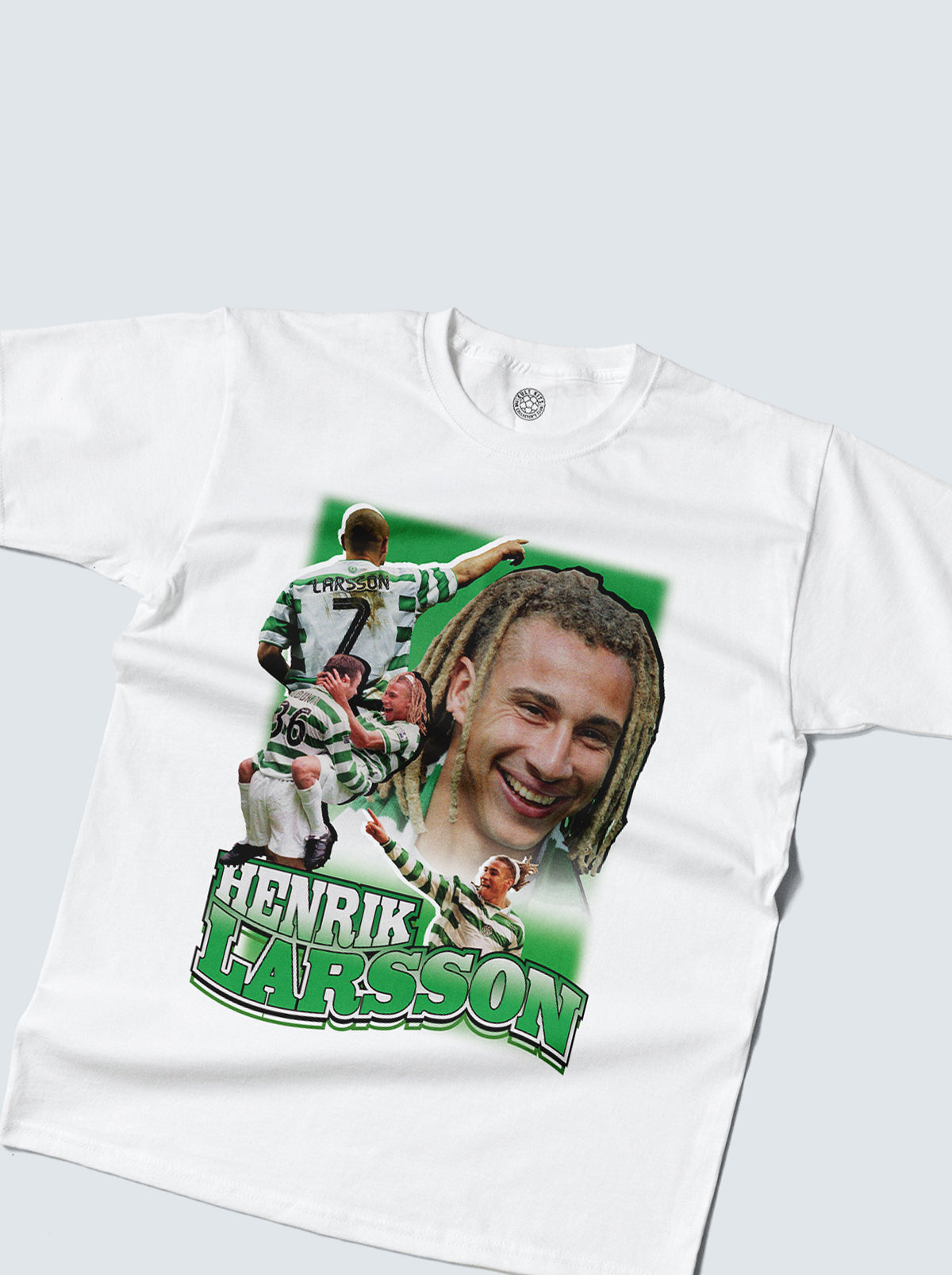 Shop CELTIC LARSSON BOOTLEG TEE, classic football shirts, vintage football shirts & retro soccer jerseys at Cult Kits