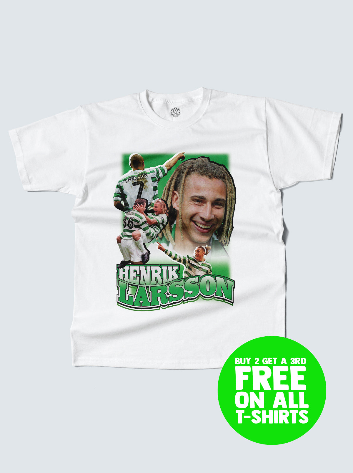 CELTIC LARSSON BOOTLEG TEE