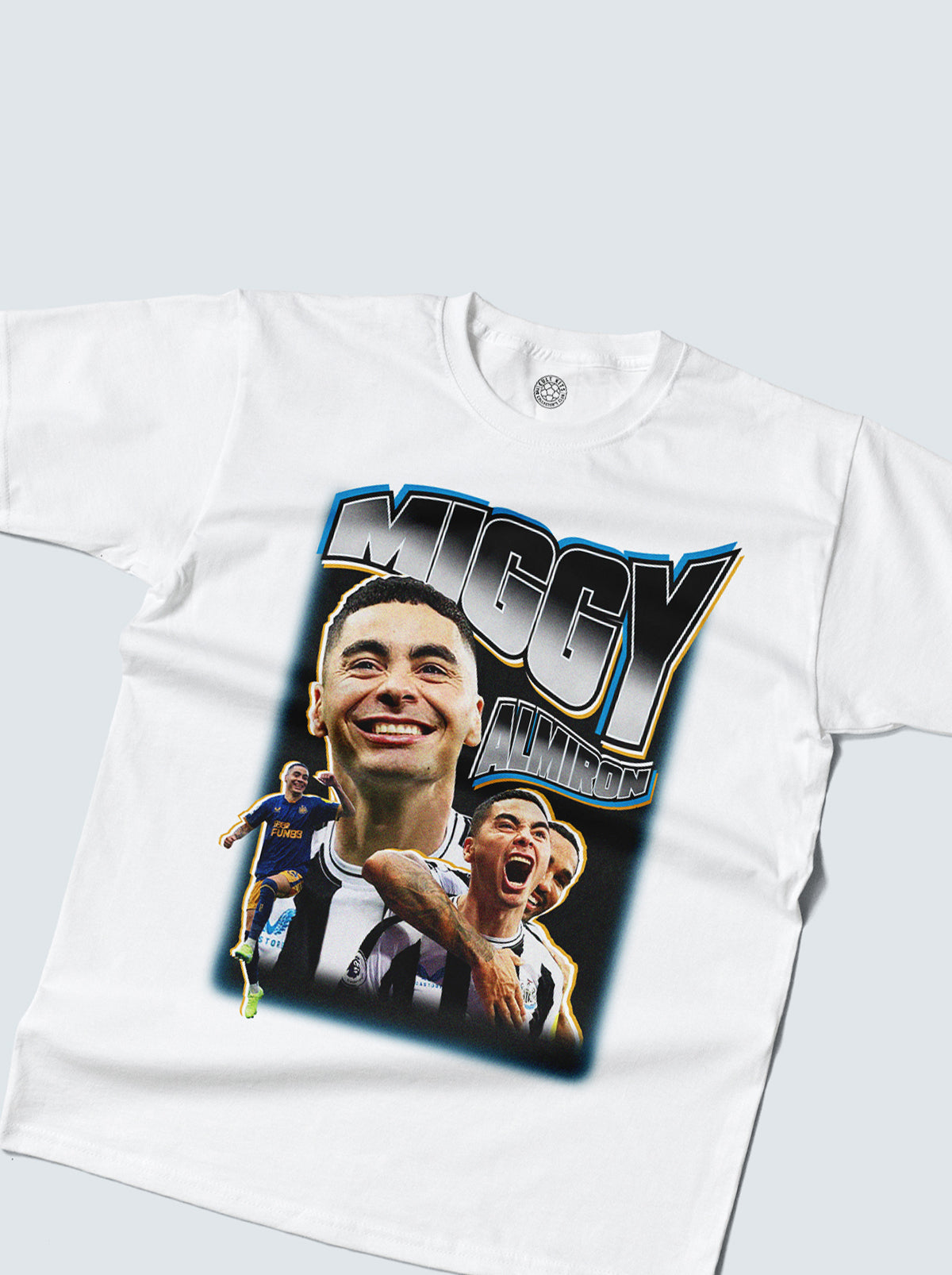 Shop NEWCASTLE UNITED MIGGY ALMIRON BOOTLEG TEE, classic football shirts, vintage football shirts & retro soccer jerseys at Cult Kits