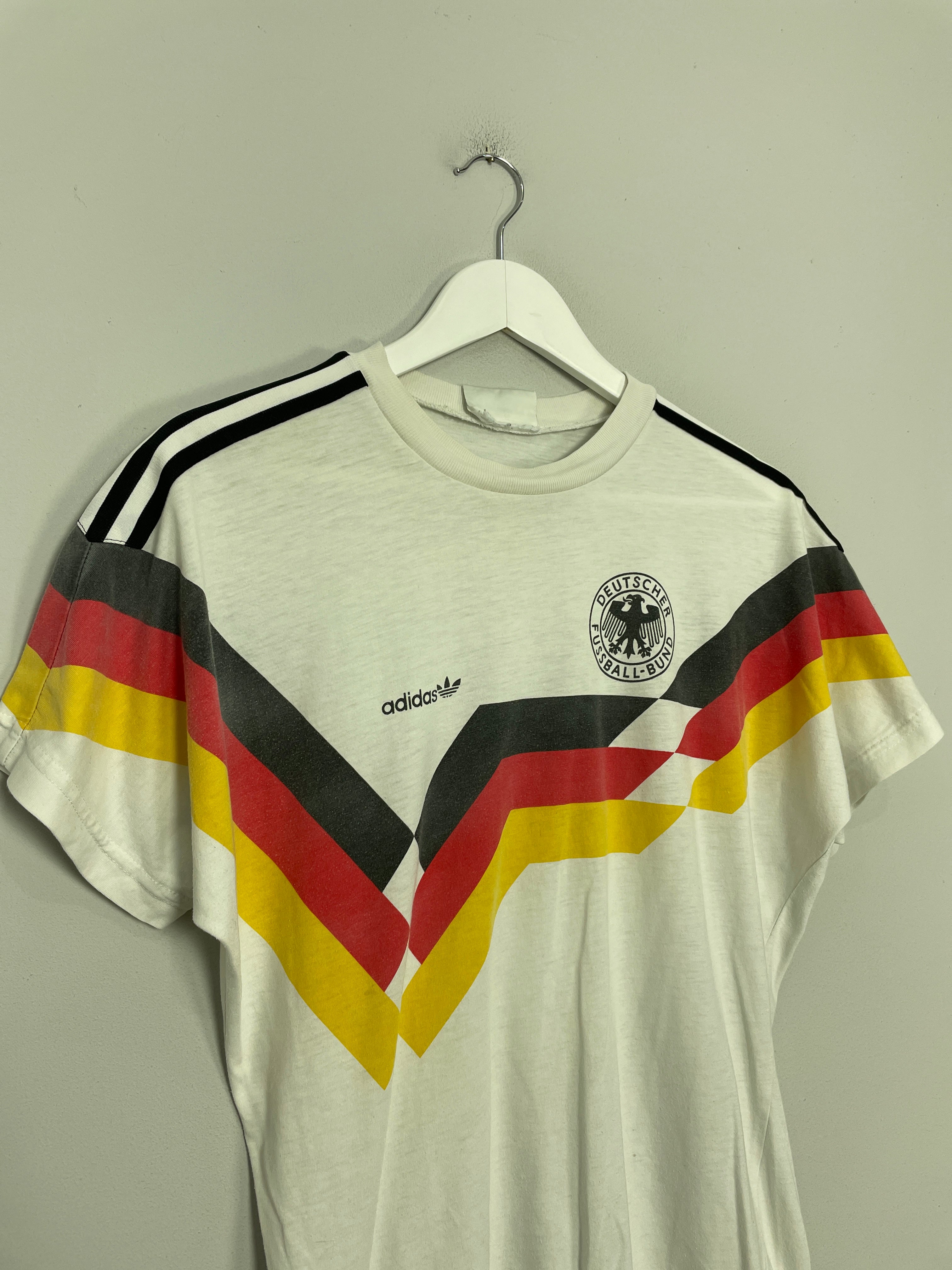 1988 90 GERMANY T SHIRT S ADIDAS Small Germany 1988