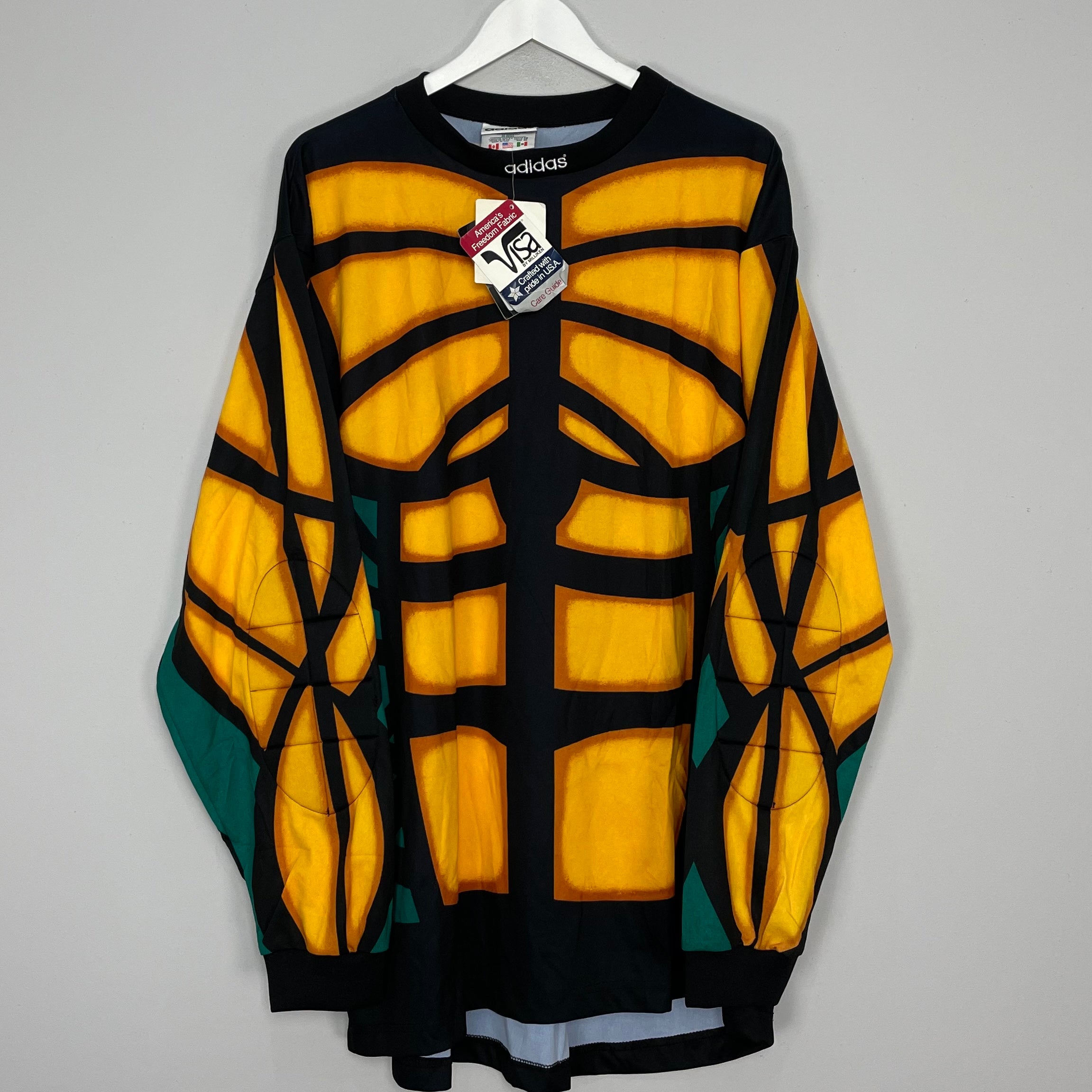 Shop 1996/97 ADIDAS TERMINATOR *BNWT* GK TEMPLATE SHIRT (XL), classic football shirts, vintage football shirts & retro soccer jerseys at Cult Kits