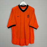 2000/02 NETHERLANDS F. DE BOER #4 HOME SHIRT (XL) NIKE