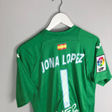 2014/15 GETAFE JONA LOPEZ #1 *MATCH ISSUE* GK SHIRT (M) JOMA