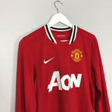 2011/12 MANCHESTER UNITED YOUNG #18 L/S HOME SHIRT (S) NIKE