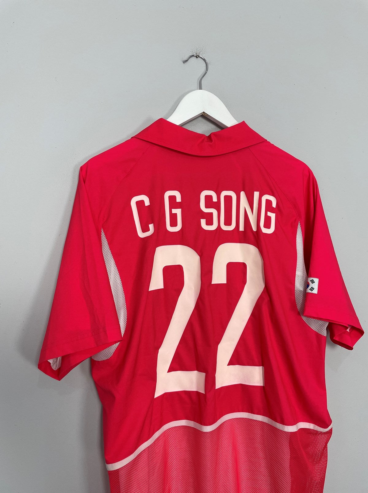 2002/04 SOUTH KOREA C G SONG #22 *PLAYER ISSUE* HOME SHIRT (L) NIKE