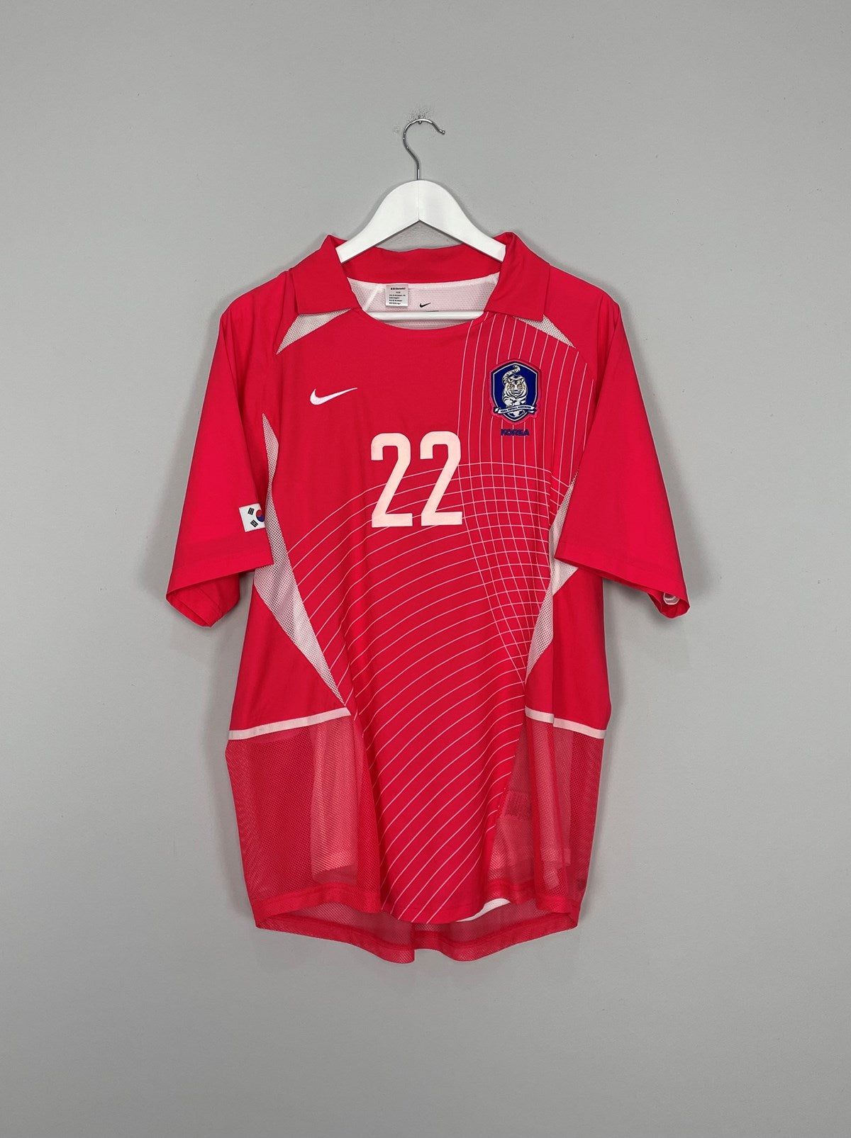 2002/04 SOUTH KOREA C G SONG #22 *PLAYER ISSUE* HOME SHIRT (L) NIKE