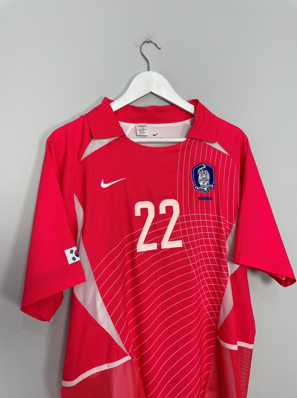 2002/04 SOUTH KOREA C G SONG #22 *PLAYER ISSUE* HOME SHIRT (L) NIKE