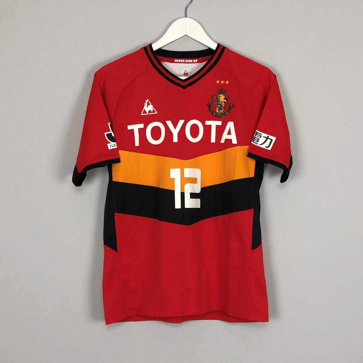 Shop 2012 NAGOYA GRAMPUS #12 HOME SHIRT (S) LE COQ, classic football shirts, vintage football shirts & retro soccer jerseys at Cult Kits