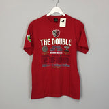 2007/08 KASHIMA ANTLERS *BNWT* DOUBLE CELEBRATION FAN TEE (M)