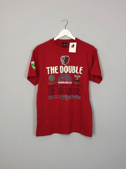 2007/08 KASHIMA ANTLERS *BNWT* DOUBLE CELEBRATION FAN TEE (M)