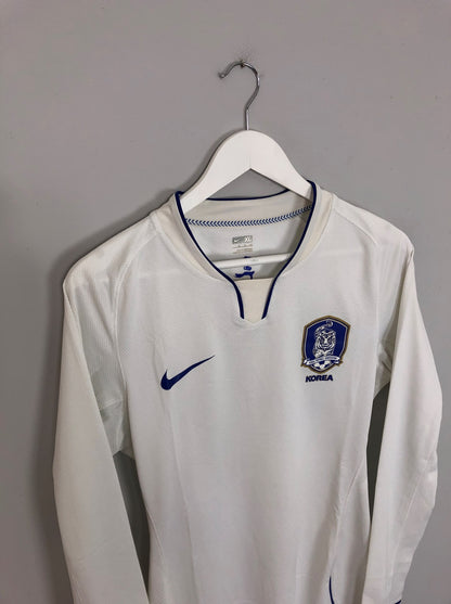 2008/10 SOUTH KOREA *PLAYER ISSUE* L/S AWAY SHIRT (XL) NIKE