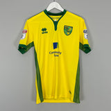 2016/17 NORWICH CITY HOWSON #8 *MATCH ISSUE* HOME SHIRT (M) ERREA
