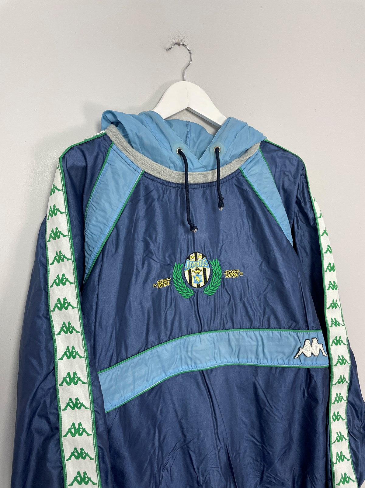 1997/98 JUVENTUS KAPPA HOODED CENTENARY TRAINING JACKET (XL)