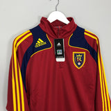 2007/08 REAL SALT LAKE *BNWT* ADIDAS 1/2 ZIP JACKET (L)
