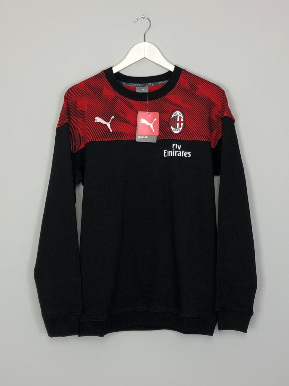 Shop 2019/20 AC Milan *BNWT* Casuals Crew Jumper Sweater (Multiple Sizes) Puma, classic football shirts, vintage football shirts & retro soccer jerseys at Cult Kits
