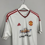 Shop 2015/16 MANCHESTER UNITED AWAY SHIRT (M) ADIDAS, classic football shirts, vintage football shirts & retro soccer jerseys at Cult Kits