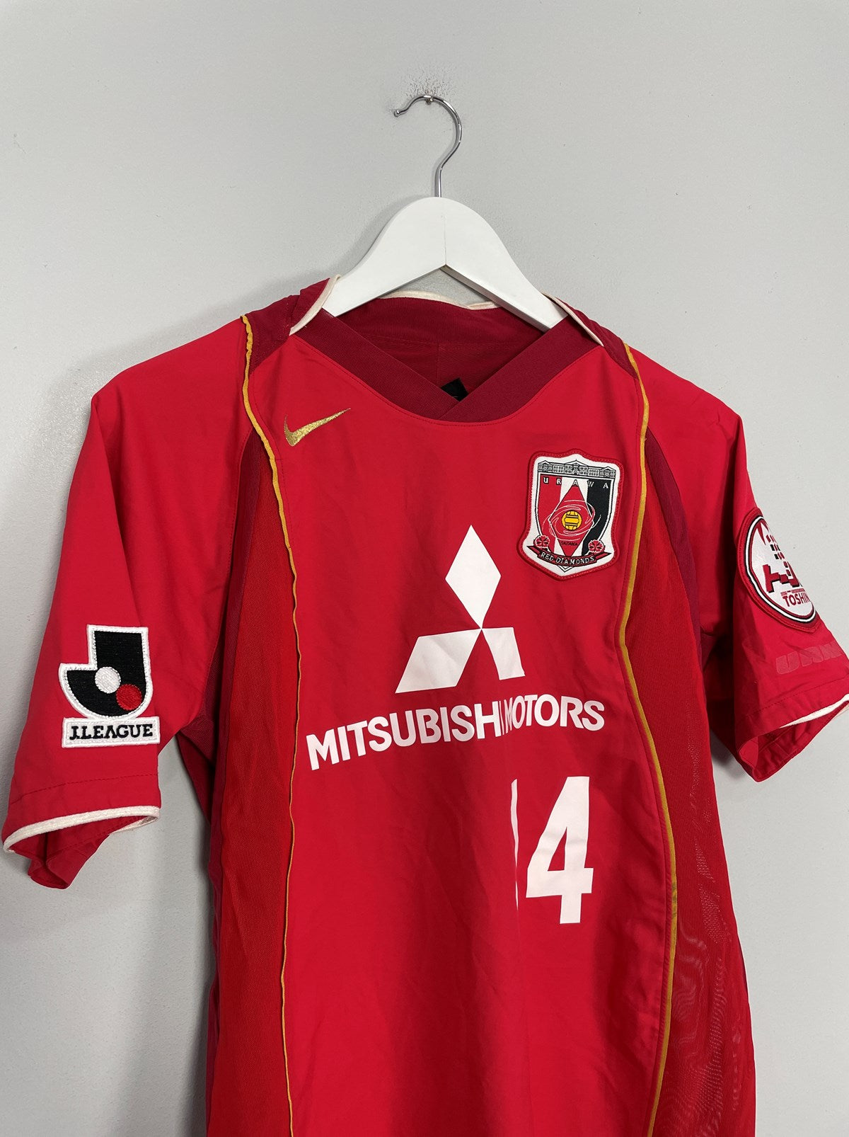 2004 URAWA RED DIAMONDS #14 HOME SHIRT (S) NIKE