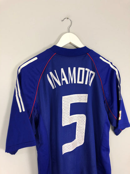 2002/04 JAPAN INAMOTO #5 *PLAYER ISSUE* HOME SHIRT (L) ADIDAS