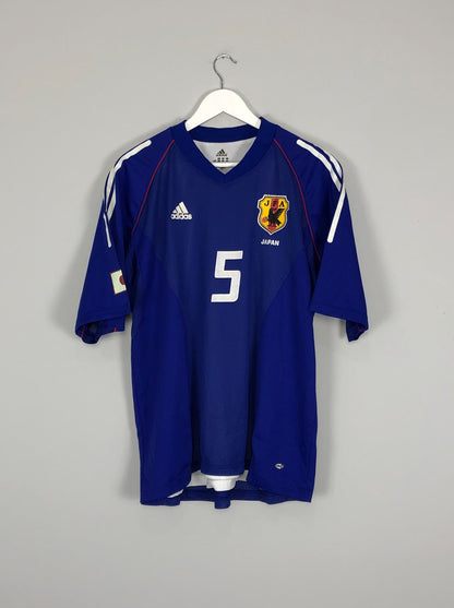 2002/04 JAPAN INAMOTO #5 *PLAYER ISSUE* HOME SHIRT (L) ADIDAS