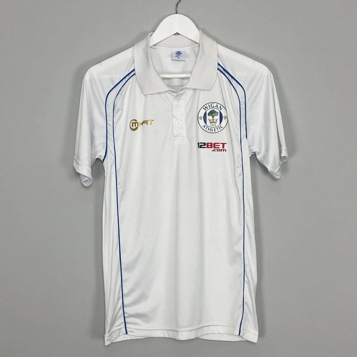 Shop 2012/14 WIGAN MI-FIT POLO SHIRT (S), classic football shirts, vintage football shirts & retro soccer jerseys at Cult Kits