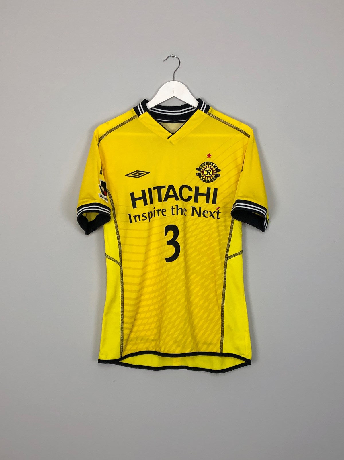 Shop 2006 KASHIWA REYSOL #3 (KONDO) HOME SHIRT (S) UMBRO, classic football shirts, vintage football shirts & retro soccer jerseys at Cult Kits