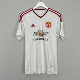 Shop 2015/16 MANCHESTER UNITED AWAY SHIRT (M) ADIDAS, classic football shirts, vintage football shirts & retro soccer jerseys at Cult Kits