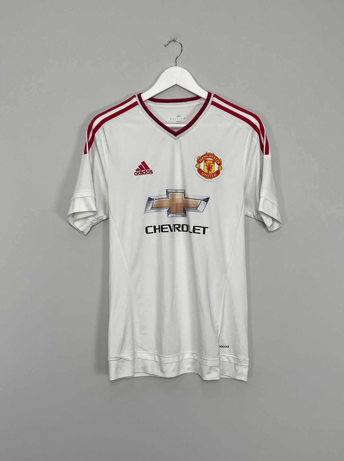 Shop 2015/16 MANCHESTER UNITED AWAY SHIRT (M) ADIDAS, classic football shirts, vintage football shirts & retro soccer jerseys at Cult Kits