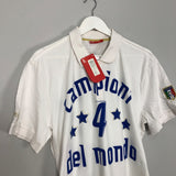 Shop 2006 ITALY *BNWT* 'CAMPIONI DEL MONDO' PUMA POLO SHIRT (XL), classic football shirts, vintage football shirts & retro soccer jerseys at Cult Kits