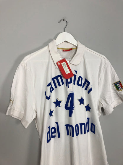 2006 ITALY *BNWT* 'CAMPIONI DEL MONDO' PUMA POLO SHIRT (XL)