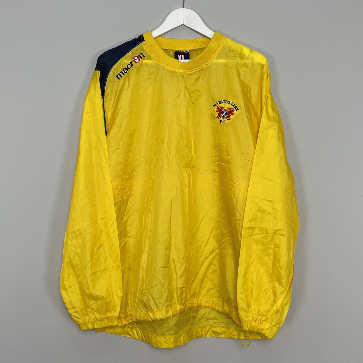 Shop 2008/09 MAESTEG PARK FC MACRON WATERPROOF DRILL TOP (XL), classic football shirts, vintage football shirts & retro soccer jerseys at Cult Kits