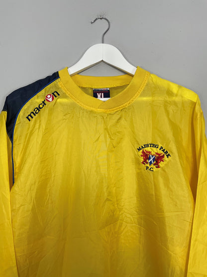 2008/09 MAESTEG PARK FC MACRON WATERPROOF DRILL TOP (XL)