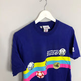 2006 JAPAN ADIDAS SAMURAI BLUE SUPPORTERS TEE (M)
