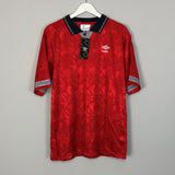 1990 UMBRO #19 ITALIA 90 *BNWT* REISSUE TEMPLATE AWAY SHIRT (MULTIPLE SIZES)