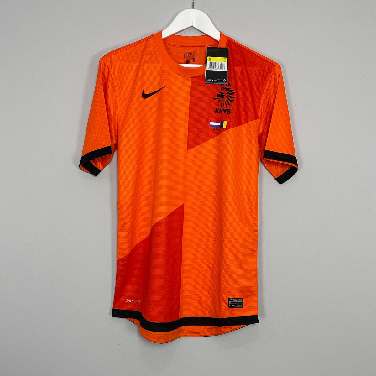 Shop 2013 NETHERLANDS *BNWT* VS ROMANIA HOME SHIRT (S) NIKE, classic football shirts, vintage football shirts & retro soccer jerseys at Cult Kits