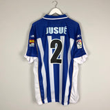 2001/02 RECREATIVO HUELVA JUSUE #2 *MATCH ISSUE* HOME SHIRT (XL)