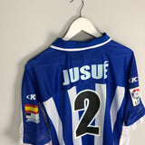2001/02 RECREATIVO HUELVA JUSUE #2 *MATCH ISSUE* HOME SHIRT (XL)